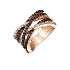 Cocoa Fudge Brown Diamonds Ring